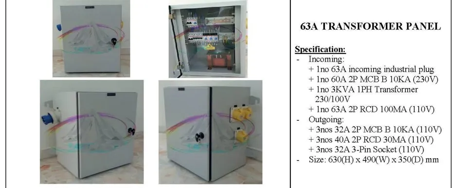 63A Transformer Panel (customized)